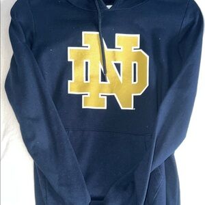 Navy Blue Notre Dame Logo Men's Sweater